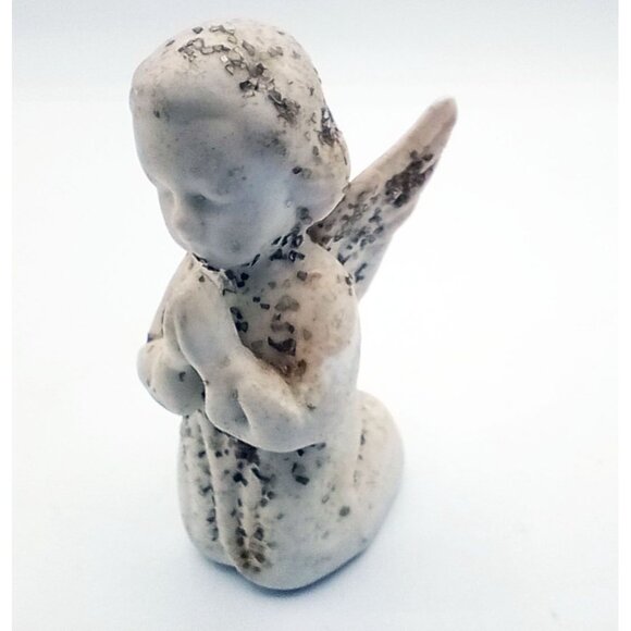 Ceramic Angel Figure Vintage Kneeling Praying Japan Holiday Christmas 2.25 Inch - Picture 3 of 14